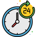 time,technology,information,clock,arrows,time and date,help,info,contact,phone call,customer service,24 hours ok 
